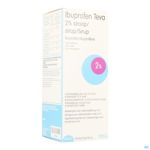 IBUPROFEN TEVA 2% SIROP 200 ML IBUPROFEN TEVA 2% SIROP 200 ML