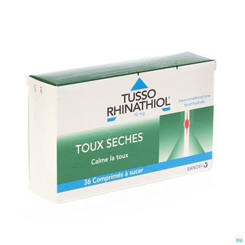 TUSSO RHINATHIOL 10MG TABLET A SUCER 36