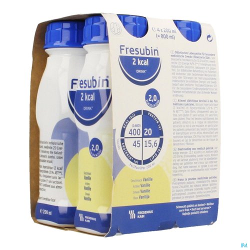 FRESUBIN 2KCAL DRINK VANILLE FL 4X200ML FRESUBIN 2KCAL DRINK VANILLE FL 4X200ML