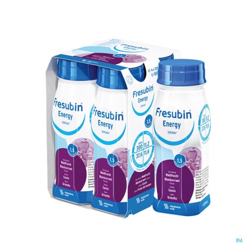 FRESUBIN ENERGY DRINK ZWARTE BES FL 4X200ML