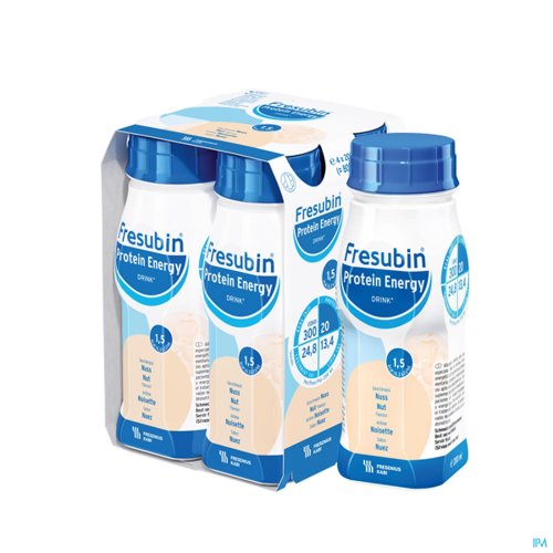 FRESUBIN PROTEIN ENERGY DRINK NOISETTES FL 4X200ML FRESUBIN PROTEIN ENERGY DRINK NOISETTES FL 4X200ML