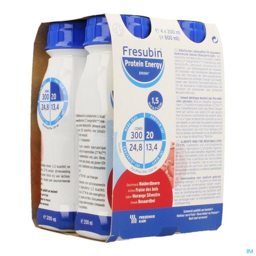 FRESUBIN PROTEIN ENERGY DRINK BOSAARDBEI FL4X200ML FRESUBIN PROTEIN ENERGY DRINK BOSAARDBEI FL4X200ML