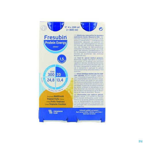 FRESUBIN PROTEIN ENERGY DRINK FR.TROPIC.FL 4X200ML FRESUBIN PROTEIN ENERGY DRINK FR.TROPIC.FL 4X200ML