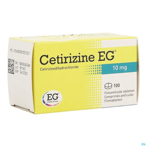 Cetirizine EG Comprime Pellicule 100x 10mg