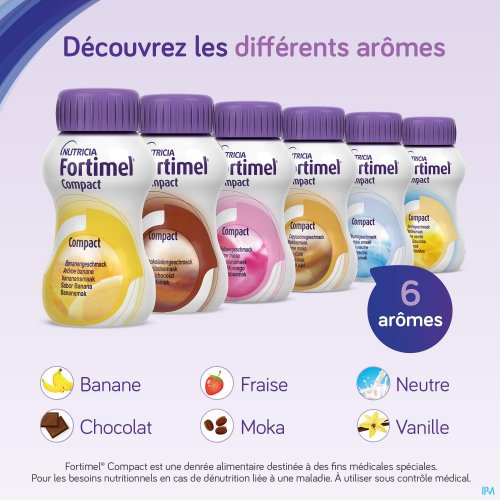 FORTIMEL COMPACT BANANE BOUTEILLES 4X125ML