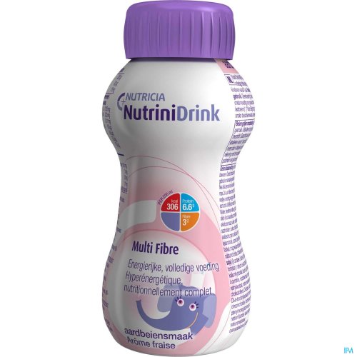 NUTRINIDRINK MULTI FIBRE AROME FRAISE BOUTEILLE 200ML NUTRINIDRINK MULTI FIBRE AROME FRAISE BOUTEILLE 200ML