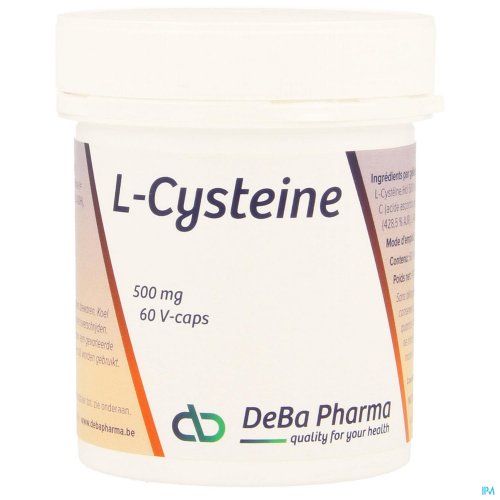 L-CYSTEINE 500MG + VIT C + B6 V-CAPS 60X DEBA L-CYSTEINE 500MG + VIT C + B6 V-CAPS 60X DEBA