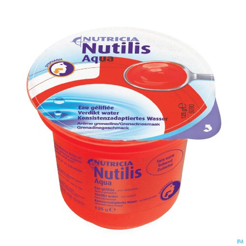 NUTILIS EAU GELIFIEE GRENADINE CUPS 12X125G NUTILIS EAU GELIFIEE GRENADINE CUPS 12X125G