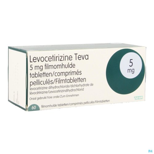 LEVOCETIRIZINE TEVA 5MG FILMOMH TABL 60 X 5MG