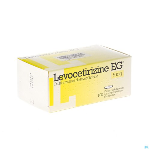 Levocetirizine EG 5mg Comprime Pellicule 100x La substance active de Levocetirizine EG est la dichlorhydrate de lévocétirizine. Ceci est un antiallergique.
On l’utilise pour traiter les symptômes associés aux états allergiques tels que :
rhume des foins
allergies perannuelles telles que les al