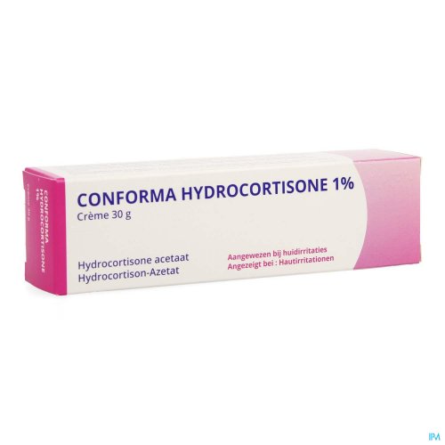 CONFORMA HYDROCORTISONE CREME 1% 30G Geneesmiddel met ontstekingswerende, jeukbestrijdende en anti-allergische eigenschappen