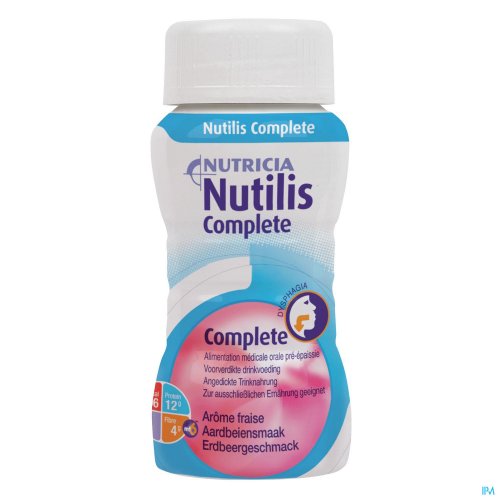 NUTILIS COMPLETE STAGE 1 AARDBEI FLESJES 4X125ML