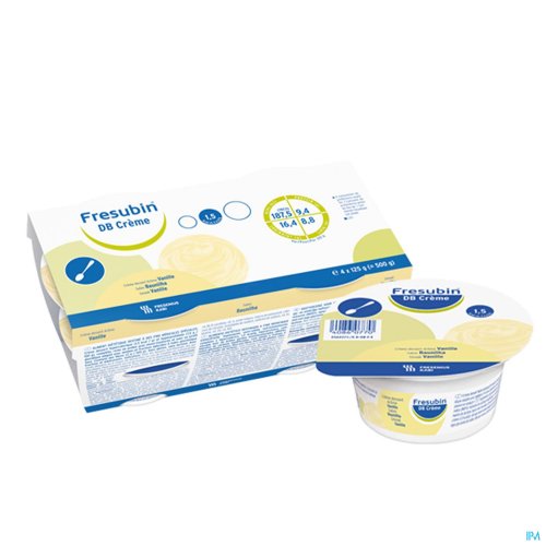 FRESUBIN DB CREME VANILLE POT 4X125G FRESUBIN DB CREME VANILLE POT 4X125G
