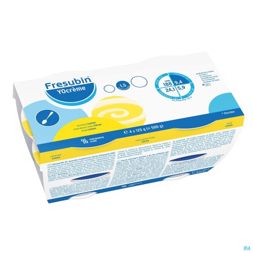 FRESUBIN YOCREME CITRON 4X125G 7118701