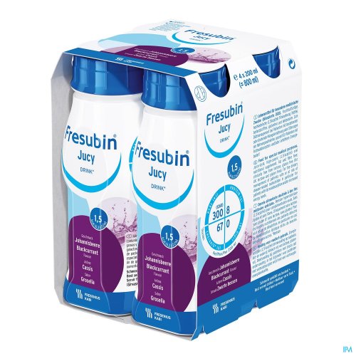 FRESUBIN JUCY DRINK ZW.BES EASY BOTTLE 4X200ML FRESUBIN JUCY DRINK ZW.BES EASY BOTTLE 4X200ML