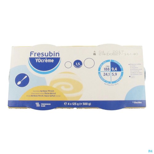 FRESUBIN YOCREME PERZIK-ABRIKOOS 4X125G 7119701 FRESUBIN YOCREME PERZIK-ABRIKOOS 4X125G 7119701