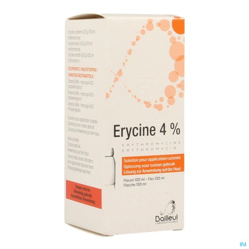 ERYCINE 4 % SOL APPLICATION CUTANEE 100 ML