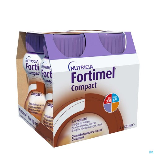 FORTIMEL COMPACT CHOCOLAT BOUTEILLES4X125ML