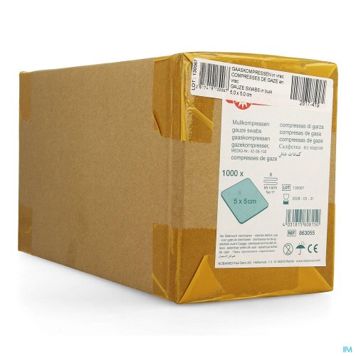NOBA CP GAZE 5X 5CM VRAC 1000 9300200 NOBA CP GAZE 5X 5CM VRAC 1000 9300200