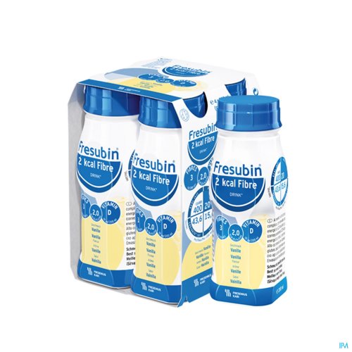 FRESUBIN 2KCAL FIBRE DRINK VANILLE FL 4X200ML