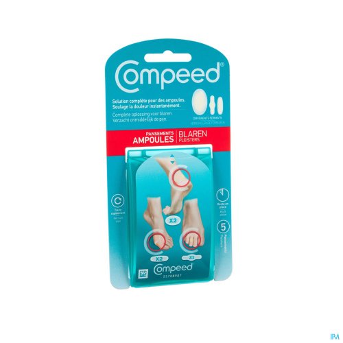 Compeed® Blarenpleister Mixpack

3 formaten in 1 pack ! Handig voor in de handtas en om mee te nemen op reis !

Deze pleister met hydrocolloïde technologie :

Stopt snel de pijn
Werkt als een tweede huid·
Herstelt blaren
sneller dan een klassieke