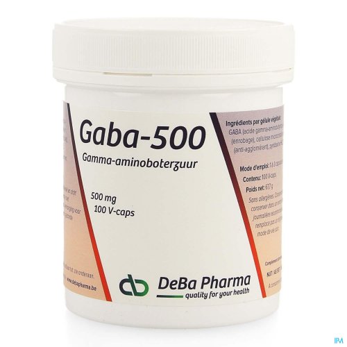 GABA 500MG CAPS 100X DEBA Gamma-Amino Boterzuur werkt ontspannend en kalemerend en bevordert tegelijkertijd de geestelijke alterheid en helderheid.
Een verlaagd GABA niveau wordt geassocieerd met klachten als slapeloosheid, gejaagdheid, verhoogde stress, verhoogde cortisolspie