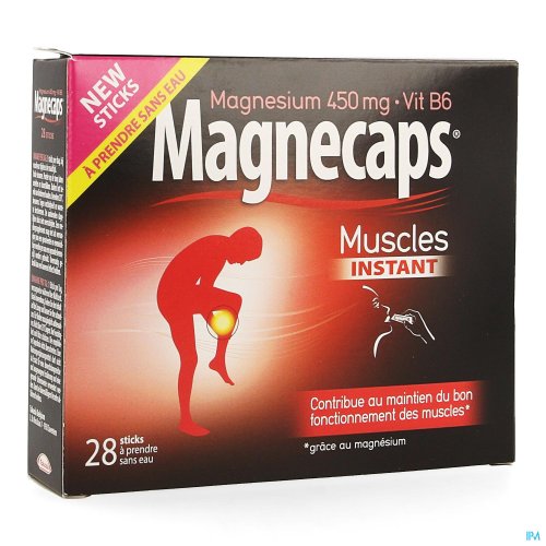 MAGNECAPS CRAMPES MUSCULAIRES STICKS 28