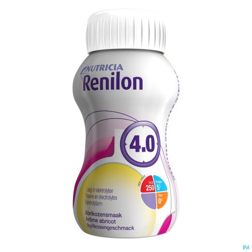 RENILON 4.0 ABRICOT BOUTEILLE 4X125ML