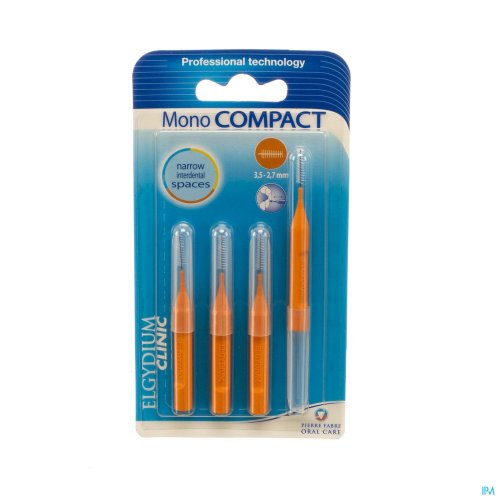 ELGYDIUM CLINIC MONOCOMPACT BROSSE INTERD.ORANGE 4 ELGYDIUM CLINIC MONOCOMPACT BROSSE INTERD.ORANGE 4