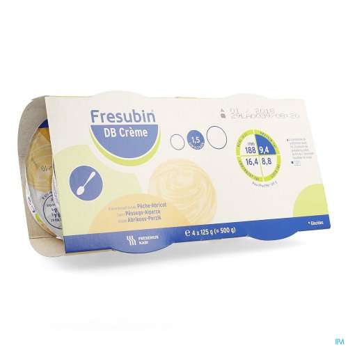 FRESUBIN DB CREME ABRICOT-PECHE POT 4X125G