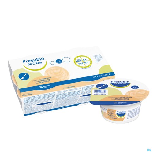 FRESUBIN DB CREME ABRICOT-PECHE POT 4X125G