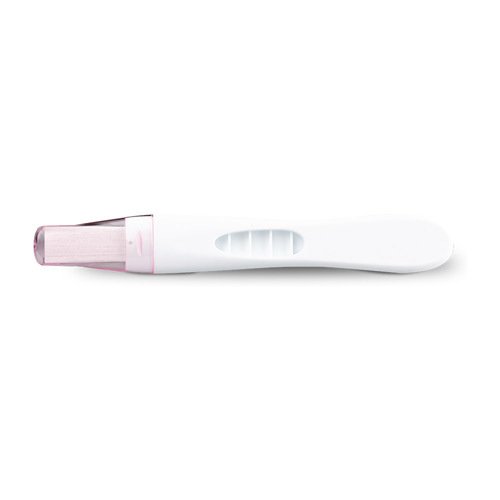 Zwangerschapstest, te testen vanaf de dag van de verwachte menstruatie.
