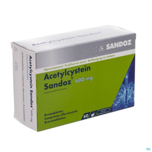 ACETYLCYSTEIN SANDOZ 600MG COMP EFF. 60 ACETYLCYSTEIN SANDOZ 600MG COMP EFF. 60