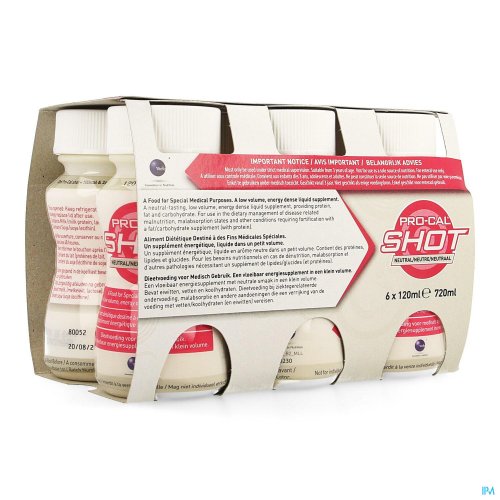 PRO-CAL SHOT NEUTRAAL 6X120ML
