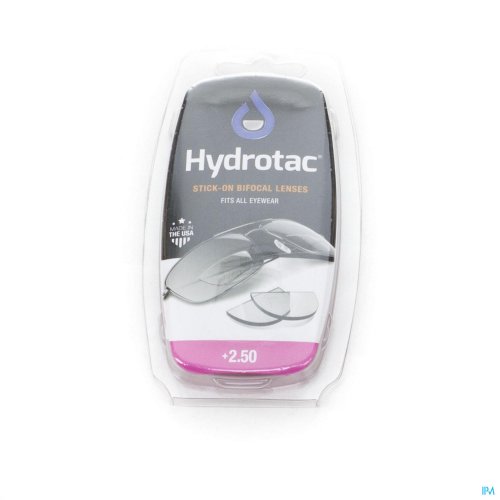 HYDROTAC STICK-ON BIFOCAL LENSES +2.50 2