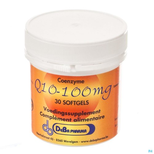 Q10 100MG SOFTGELS 30 DEBA Coënzyme Q10 (ubiquinon) is een stof die op een vitamine lijkt, en is noodzakelijk voor alle belangrijke processen die zich in de cellen afspelen. Al de processen waar energie nodig is doen beroep op de functie van Q10. Met de leeftdijd gaat de productie