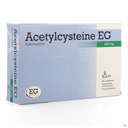 Acetylcysteine EG 600mg Comprime Effervescent 60x 600mg