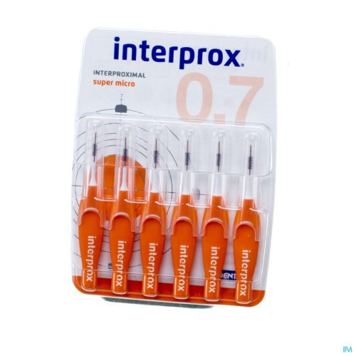 INTERPROX SUPER MICRO ORANJE 2MM 31193 Interdentaal borstels zijn effectiever dan floss, stokers of rubbersticks aangaande:
Verwijdering van tandplaque
Vermindering van bloeding bij sonderen
Vermindering van pocketdiepte
Wanneer de ruimte tussen de elementen groot genoeg is om te kunn
