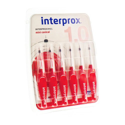 INTERPROX MINI CONICAL ROUGE 2-4MM 31195 INTERPROX MINI CONICAL ROUGE 2-4MM 31195