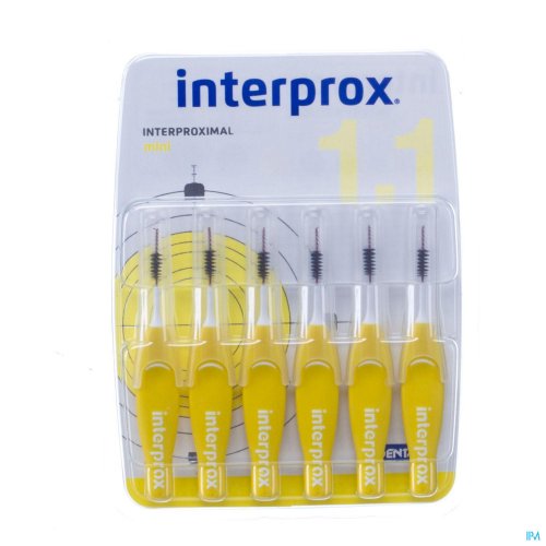 INTERPROX MINI GEEL 3MM 31191 Voor de meest effectieve interdentale reiniging
Uit wetenschappelijk onderzoek blijkt dat interdentaal reinigen met interdentaal borsteltjes de meest effectieve resultaten geven.
Interdentaal borstels zijn effectiever dan floss, stokers of rubberst