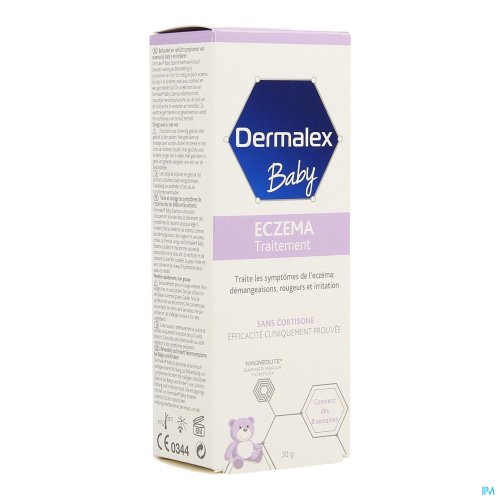 Le traitement de Dermalex Eczema est destiné au traitement de l’eczéma atopique chez le bébé.
