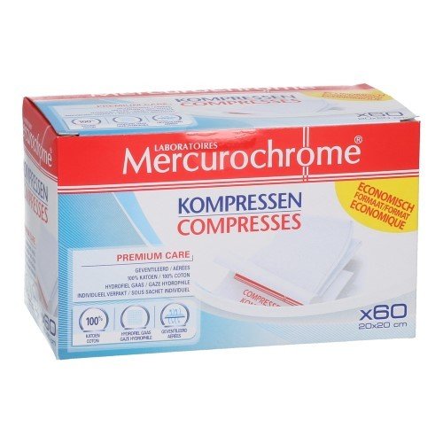 MERCUROCHROME COMPRES 20CMX20CM 60