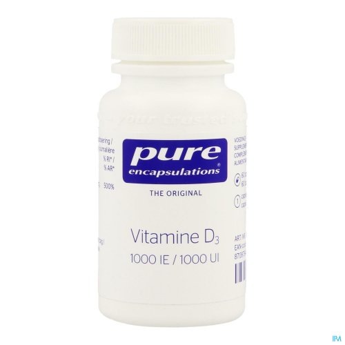 PURE ENCAPSULATIONS VITAMINE D3 1000UI CAPS 60