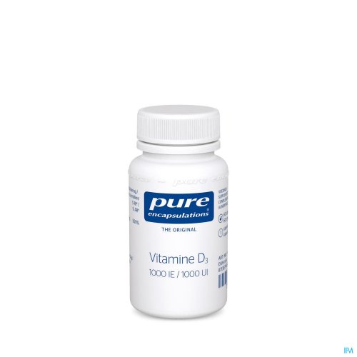 PURE ENCAPSULATIONS VITAMINE D3 1000UI CAPS 60