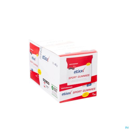 Etixx Sport Gummies 12x40g Sport gummies
Contient des hydrates de carbone pour reconstituer rapidement les réserves d’énergie
Contient des hydrates de carbone pour reconstituer rapidement les réserves d’énergie
Friandises pour sportifs au délicieux goût de cola
La quantité