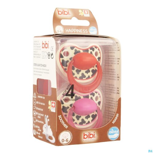 Bibi Happiness Sucette Dental Tiger 0-6m Duo 0-6 mois
La sucette dentaire favorise le développement naturel du palais et de la mâchoire.