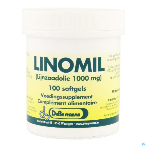 Acide alpha-linolénique contribue au maintien d'une cholestérolémie normale. 

Linomil contient 50 % d'acide alpha-linolénique, un acide gras OMÉGA-3 d'origine végétale dont 15% acide oléique.