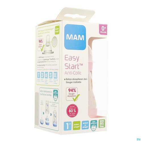 Le biberon idéal pour les nourrissons

Le MAM Easy Start anti-colique représente le biberon idéal pour les nourrissons : les bébés peuvent boire à leur rythme, en toute décontraction.

La tétine MAM et sa surface SkinSoft en silicone offre une sensati