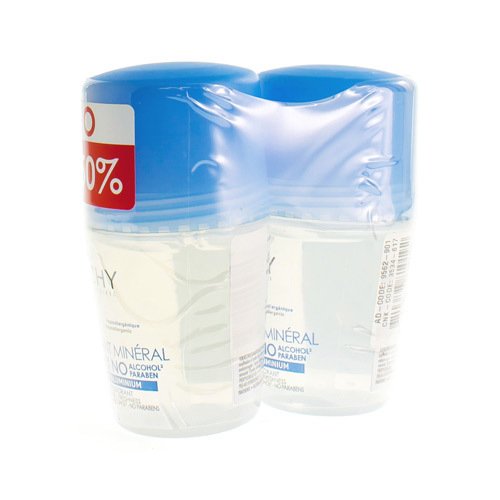 VICHY DEO MINERAAL ROLLER 48U DUO 2X40ML