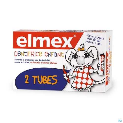 ELMEX ENFANT DENTIF TUBE 2 X 75ML